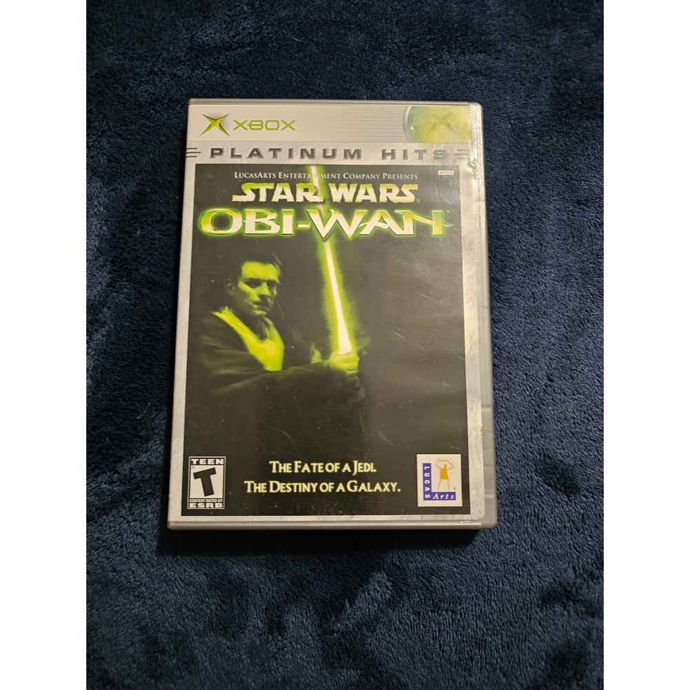 Star Wars Obi-Wan Original Xbox Platinum Hits LucasArts Action Game NTSC